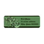 リル・ドラゴンケルト結び目模様 ラベル (正面)