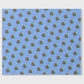 リル・ドラゴンスノーフレークラップ紙 ラッピングペーパー (フラット)