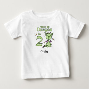 リル・ドラゴン第2誕生日ベビーTシャツ ベビーTシャツ