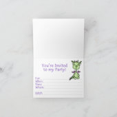 リル・ドラゴン1stバースデーフィルインカード招待状 招待状 (内部)