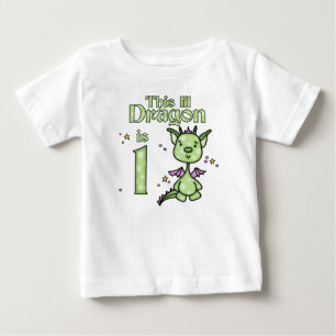 リル・ドラゴン1st誕生日 ベビーTシャツ