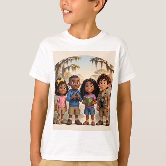 リル・バイユー探検隊Tシャツ Tシャツ (正面)