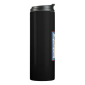 リル・ブルーかわいこちゃんが「メリークリスマス」と言う タンブラー (回転左)