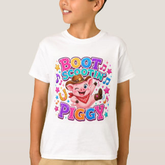 リル・ブーツ・スクーティン・ピギーTシャツ Tシャツ