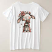 リル ミス バニー プラスサイズTシャツ (デザイン裏面)
