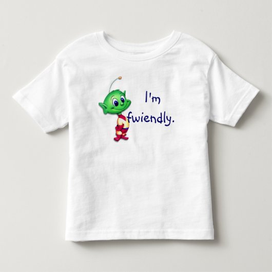 リル・モンスタ、私はとても楽しい… トドラーTシャツ (正面)