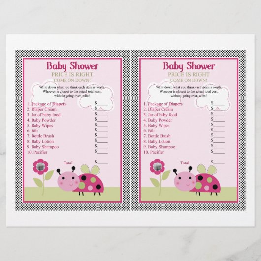 「リル・ラディバグと水玉模様」価格が正しいゲーム チラシ (正面)