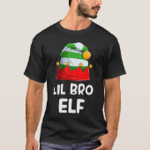 リルBro小妖精や小人クリスマス兄弟クリスマス小妖精や小人衣装Fa Tシャツ (正面)