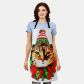 リルLoveのクリスマスエプロン エプロン (着用した状態)