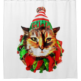 リルLoveのクリスマスシャワーカーテン シャワーカーテン