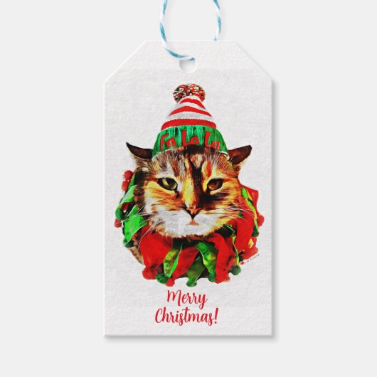 リルLoveのクリスマスラベル ギフトタグ (正面)