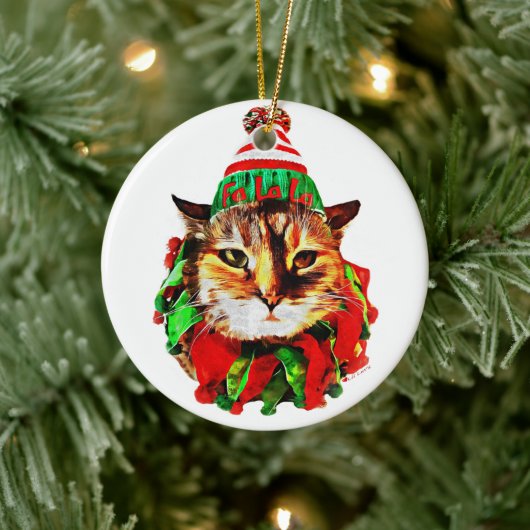 リルLoveの円形セラミックオーナメント セラミックオーナメント (ツリー)