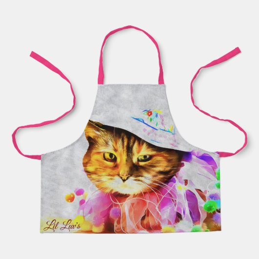 リルLoveの春ハットスモールエプロン エプロン (正面)