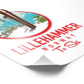 リレハンマーノルウェースキーのロゴ フォトプリント            (角)