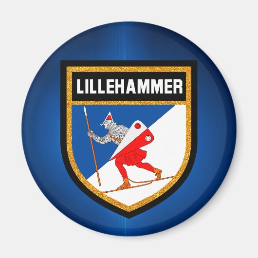 リレハンメル国旗 マグネット (正面)