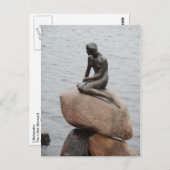 リレハヴェッフルリトルマーメイドコペンハーゲンデンマーク ポストカード (正面/裏面)