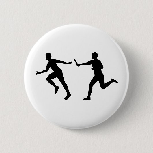 リレー競争 缶バッジ (正面)