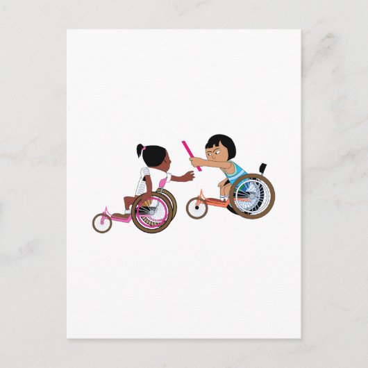 リレー・レース ポストカード (正面)