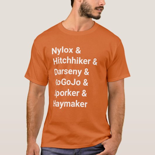 リワインド・ラグハット・ネーム Tシャツ (正面)