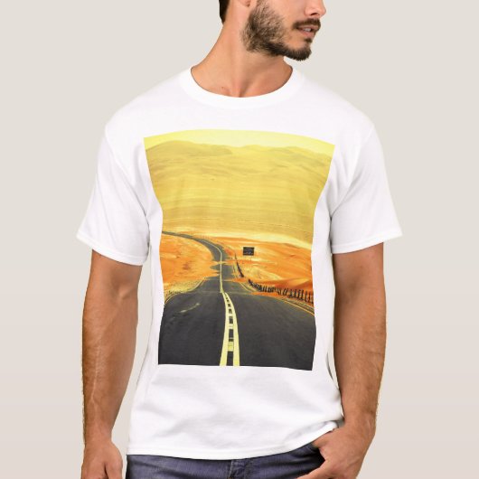 リワオアシスアスファルトロード、デュネス。 Tシャツ (正面)