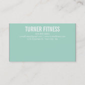 リワードパンチカードシンプルトレンディーミニマルシックミント ロイヤリティカード (裏面)