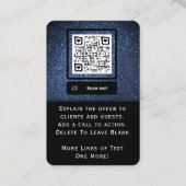 リワード独占的カードセキュリティ技術プロフェッショナル ロイヤリティカード (裏面)