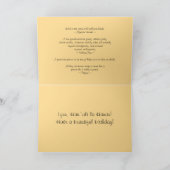 リンのハワイのハッピーバースデーの熱帯日没 カード (内部)