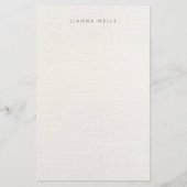 リンエレガントミニマルンパーソナライズされた(イメージ) 便箋 (正面)
