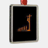 リンカッコいいマユニークン電気技師ギフトの進化 メタルオーナメント (右)