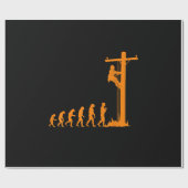 リンカッコいいマユニークン電気技師ギフトの進化 ラッピングペーパー (フラット)