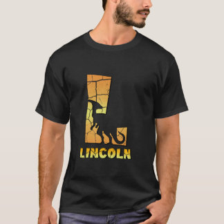 リンカンパーソナライズされたボーイズ恐竜かわいカスタムい子 Tシャツ