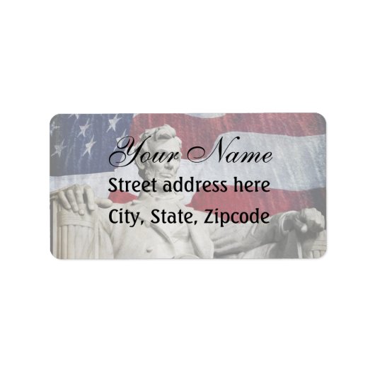 リンカーンと花火 ラベル (正面)