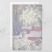 リンカーンと花火 便箋 (正面/裏面)