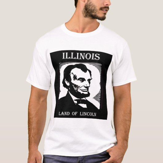 リンカーンのイリノイの土地 Tシャツ (正面)
