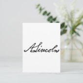 リンカーンのサイン ポストカード (スタンド正面)