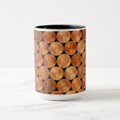 リンカーンのペニー米国の硬貨、ペニーを銅張りにします マグカップ (中央)