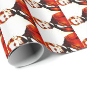 リンカーンのポップアートのColorizedの横のポートレート ラッピングペーパー (ロールコーナー)