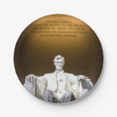 リンカーンの地 ペーパープレート (正面)