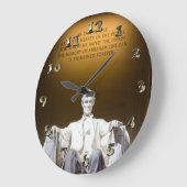 リンカーンの地 ラージ壁時計 (傾斜)