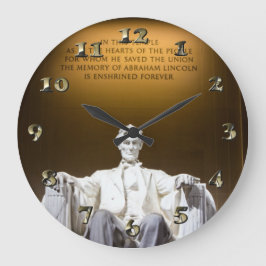 リンカーンの地 ラージ壁時計