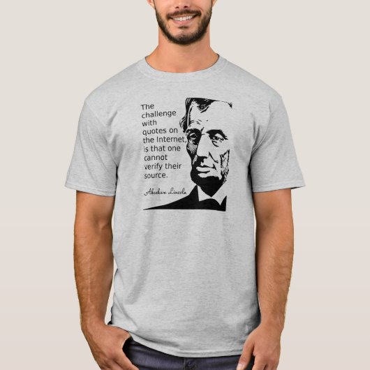 リンカーンの引用Tシャツ Tシャツ (正面)