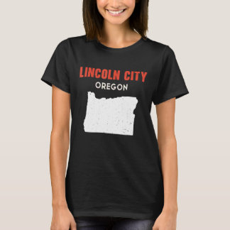 リンカーンシティオレゴンUSA州アメリカトラベルオレゴ Tシャツ