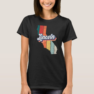 リンカーンシティレトロヴィンテージホームシティカリフォルニアプレ Tシャツ