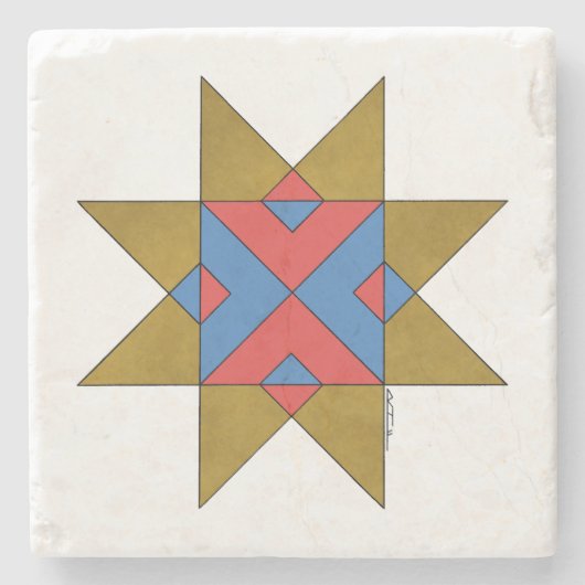 リンカーンシャーのアユスクリスウィッチマーク ストーンコースター (正面)