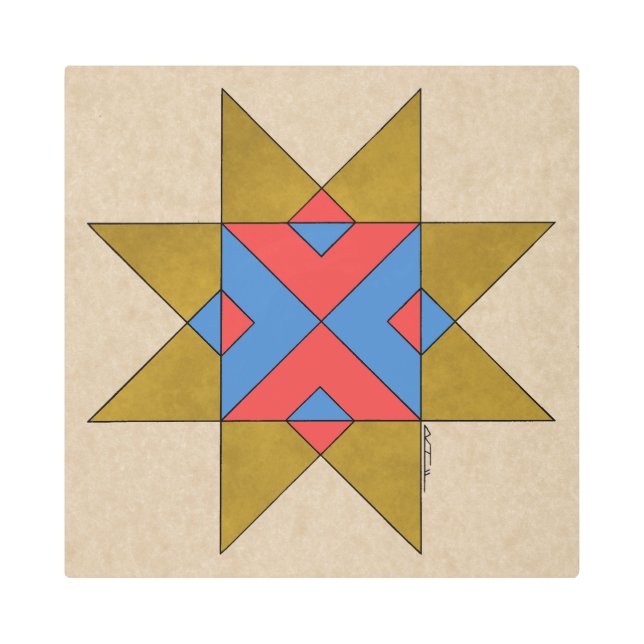 リンカーンシャーのアユスクリスウィッチマーク メタルプリント (正面)