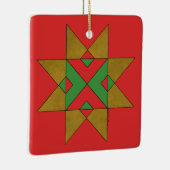 リンカーンシャーのアユークリスウィッチマーク赤と緑 セラミックオーナメント (右)
