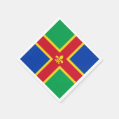 リンカーンシャー州旗 スタンダードカクテルナプキン (角)