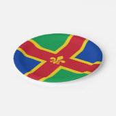 リンカーンシャー紙プレート国旗 ペーパープレート (アングル)