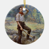 リンカーンジーンL. Gerome Ferris著柵のディバイダー セラミックオーナメント (正面)