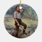 リンカーンジーンL. Gerome Ferris著柵のディバイダー セラミックオーナメント (裏面)